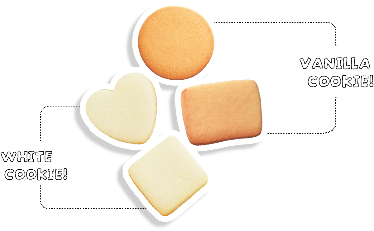 デコ専無地クッキーの特長イメージ